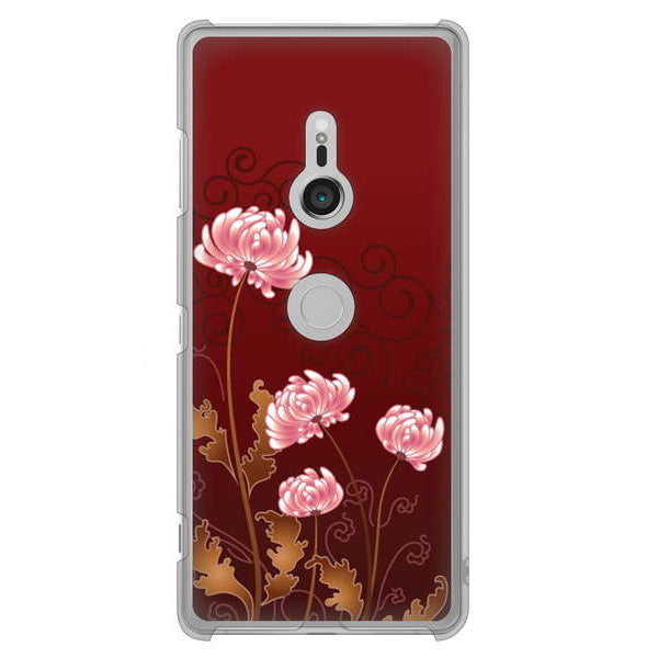 Xperia XZ3 SO-01L docomo 375 優美な菊 ハードケース 背面印刷