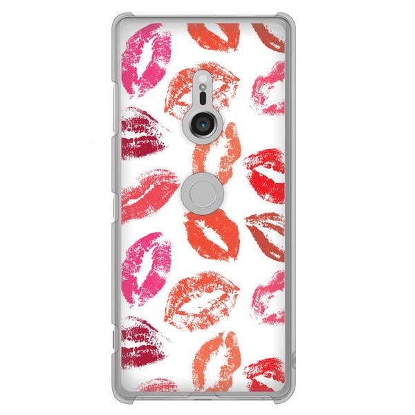 Xperia XZ3 SO-01L docomo 734 キスkissキス ハードケース 背面印刷