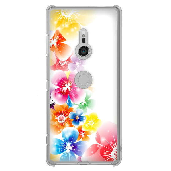 Xperia XZ3 SO-01L docomo 1209 光と花 ハードケース 背面印刷