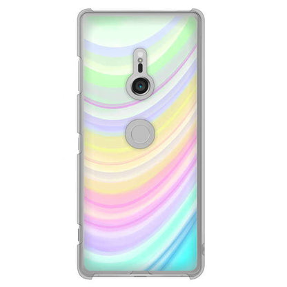 Xperia XZ3 SO-01L docomo レインボー ハードケース 背面印刷