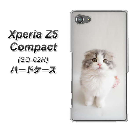 Xperia Z5 Compact SO-02H docomo VA803 まっていますネコ ハードケース 背面印刷