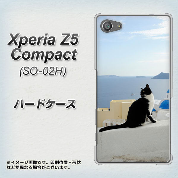 Xperia Z5 Compact SO-02H docomo VA805 ネコと地中海 ハードケース 背面印刷