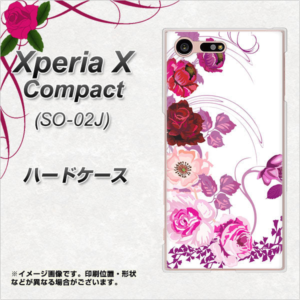 Xperia X Compact SO-02J docomo 116 ６月のバラ ハードケース 背面印刷