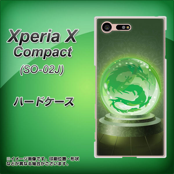 Xperia X Compact SO-02J docomo 439 水晶に浮かぶ龍 ハードケース 背面印刷