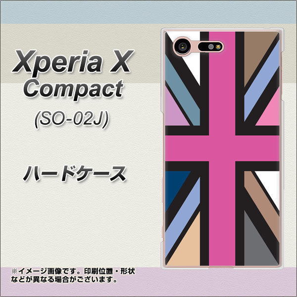 Xperia X Compact SO-02J docomo 507 ユニオンジャック デスカラー ハードケース 背面印刷
