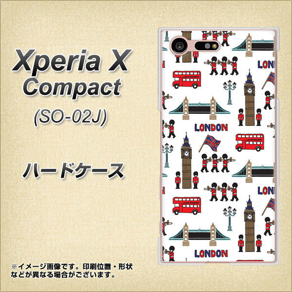 Xperia X Compact SO-02J docomo EK811 ロンドンの街 ハードケース 背面印刷