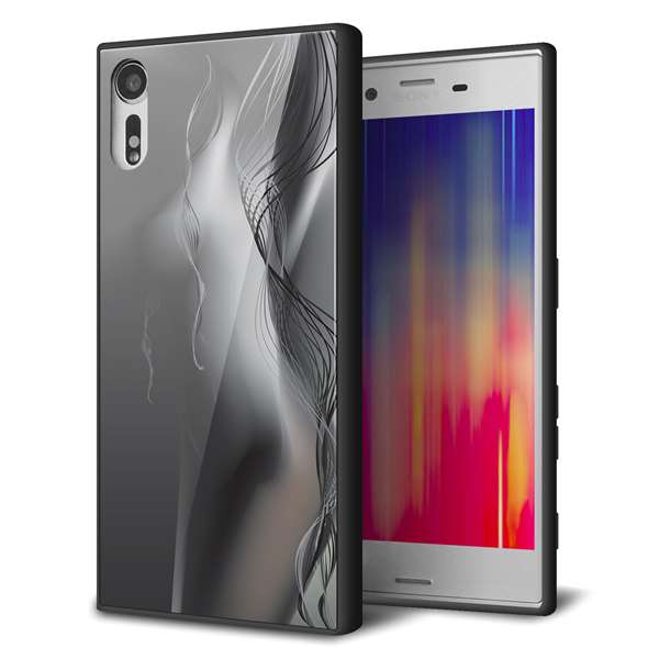 docomo エクスペリア XZs SO-03J 強化ガラス＆TPUスマホケース ガラプリ【566 ボディウォール】
