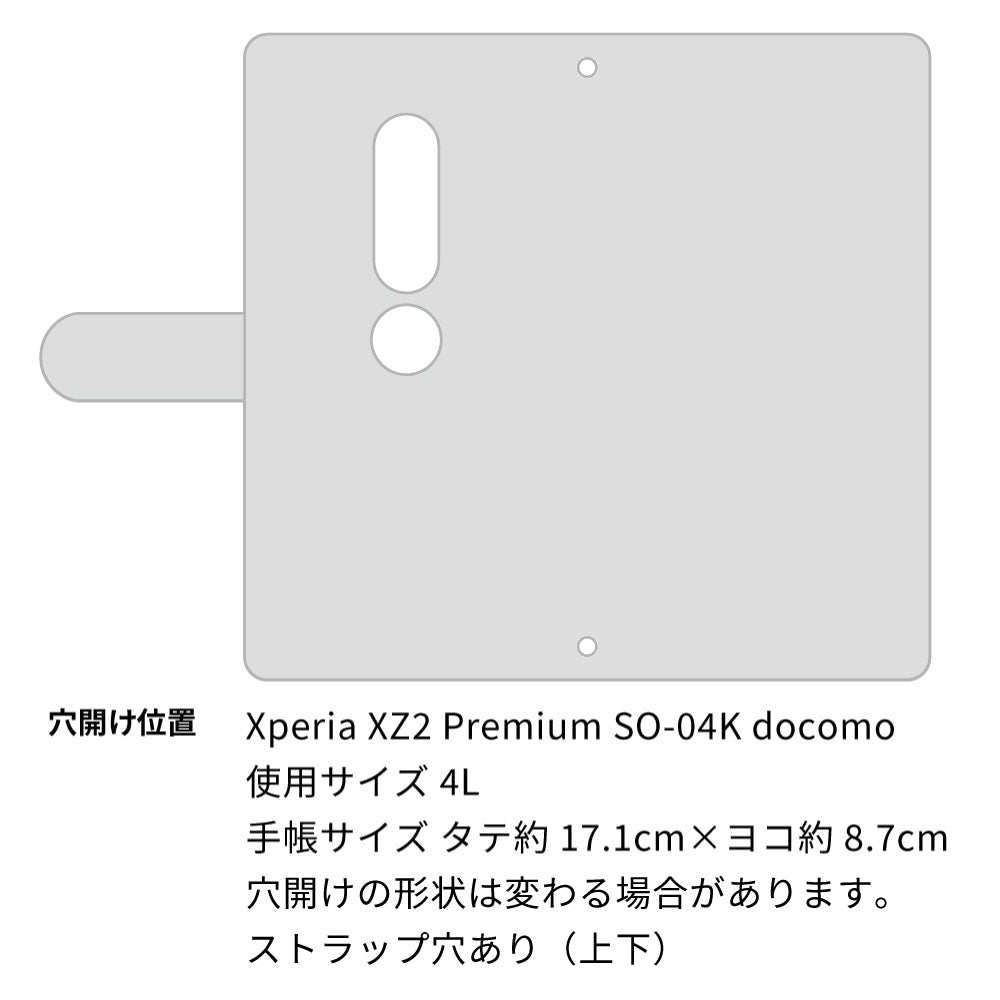 Xperia XZ2 Premium SO-04K docomo スマホケース 手帳型 モロッカンタイル風 耐衝撃