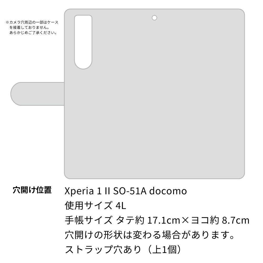 Xperia 1 II SO-51A docomo 高画質仕上げ プリント手帳型ケース(通常型)【YG937 cat language】