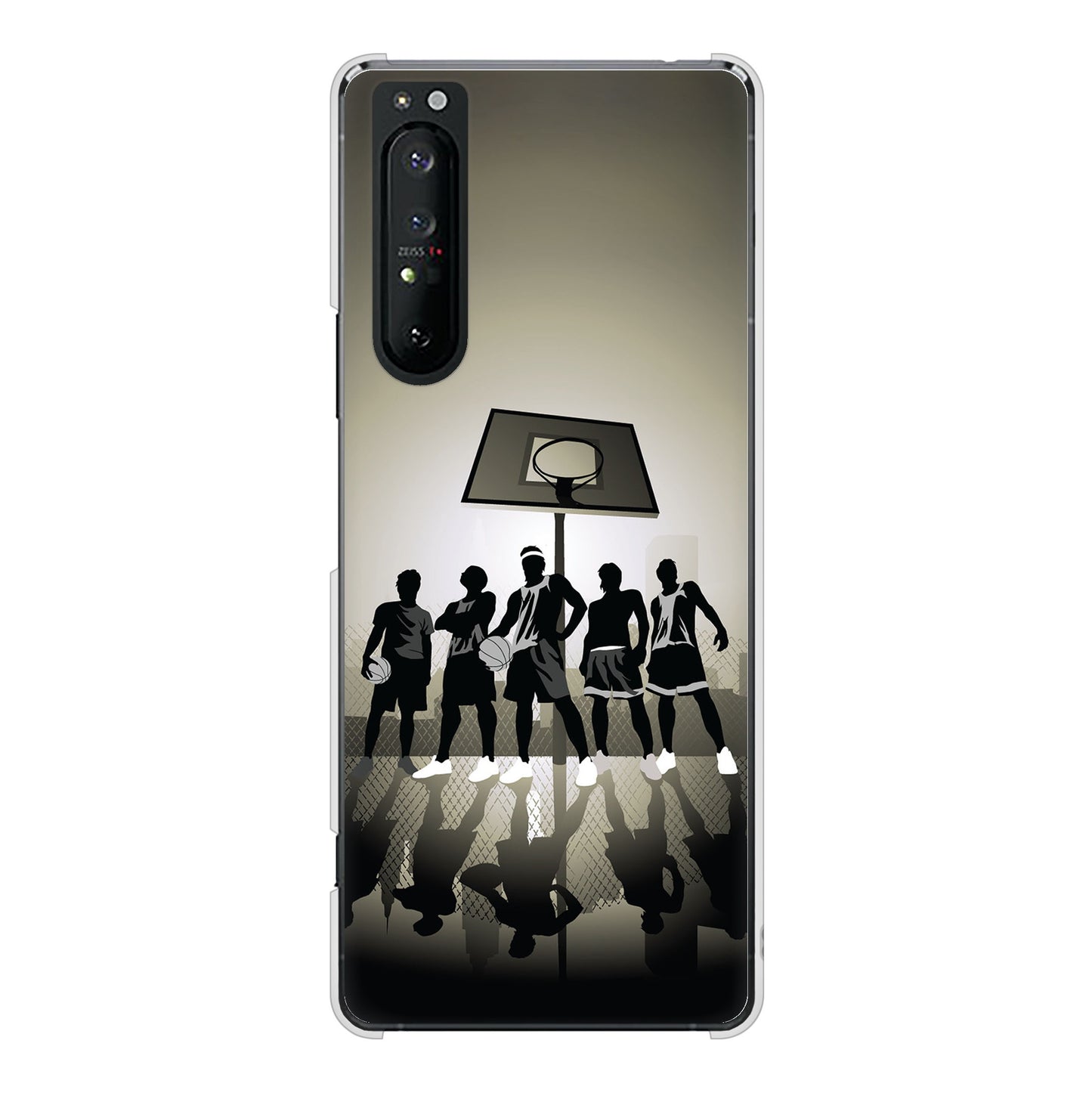 Xperia 1 II SO-51A docomo 389 クールバスケ ハードケース 背面印刷