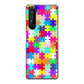 Xperia 1 II SO-51A docomo 727 カラフルパズル ハードケース 背面印刷
