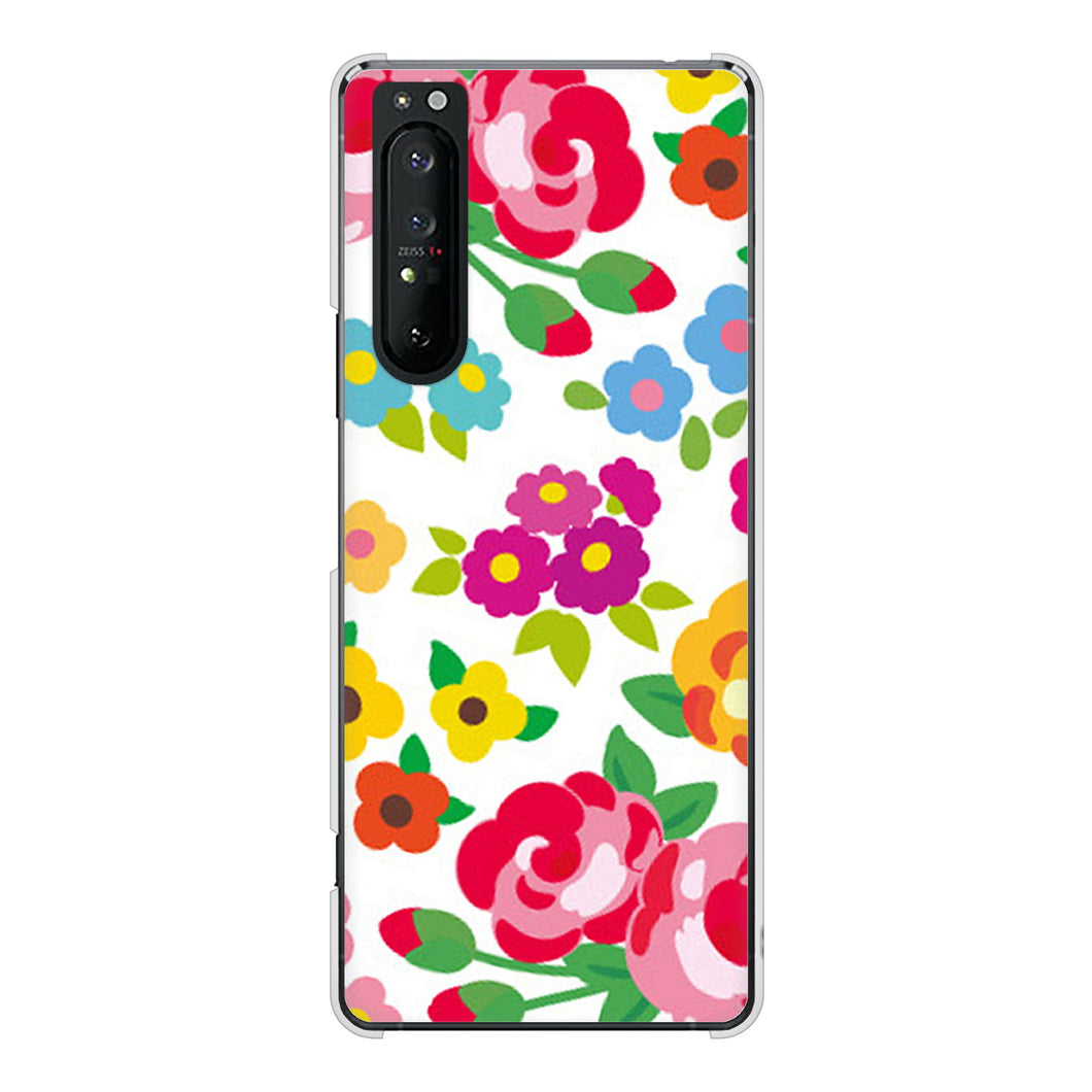 Xperia 1 II SO-51A docomo 776 5月のフラワーガーデン ハードケース 背面印刷