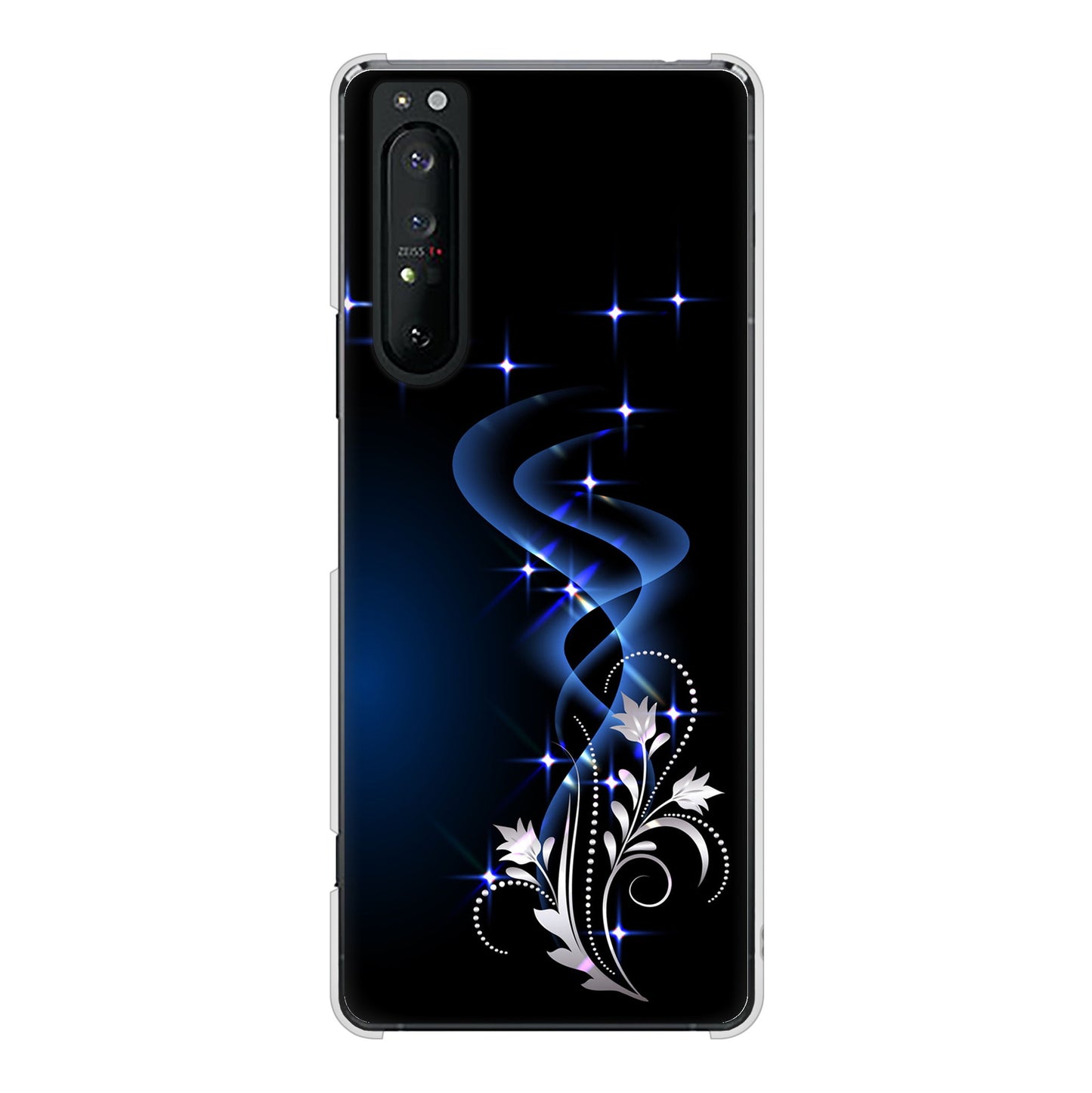 Xperia 1 II SO-51A docomo 1278 華より昇る流れ ハードケース 背面印刷