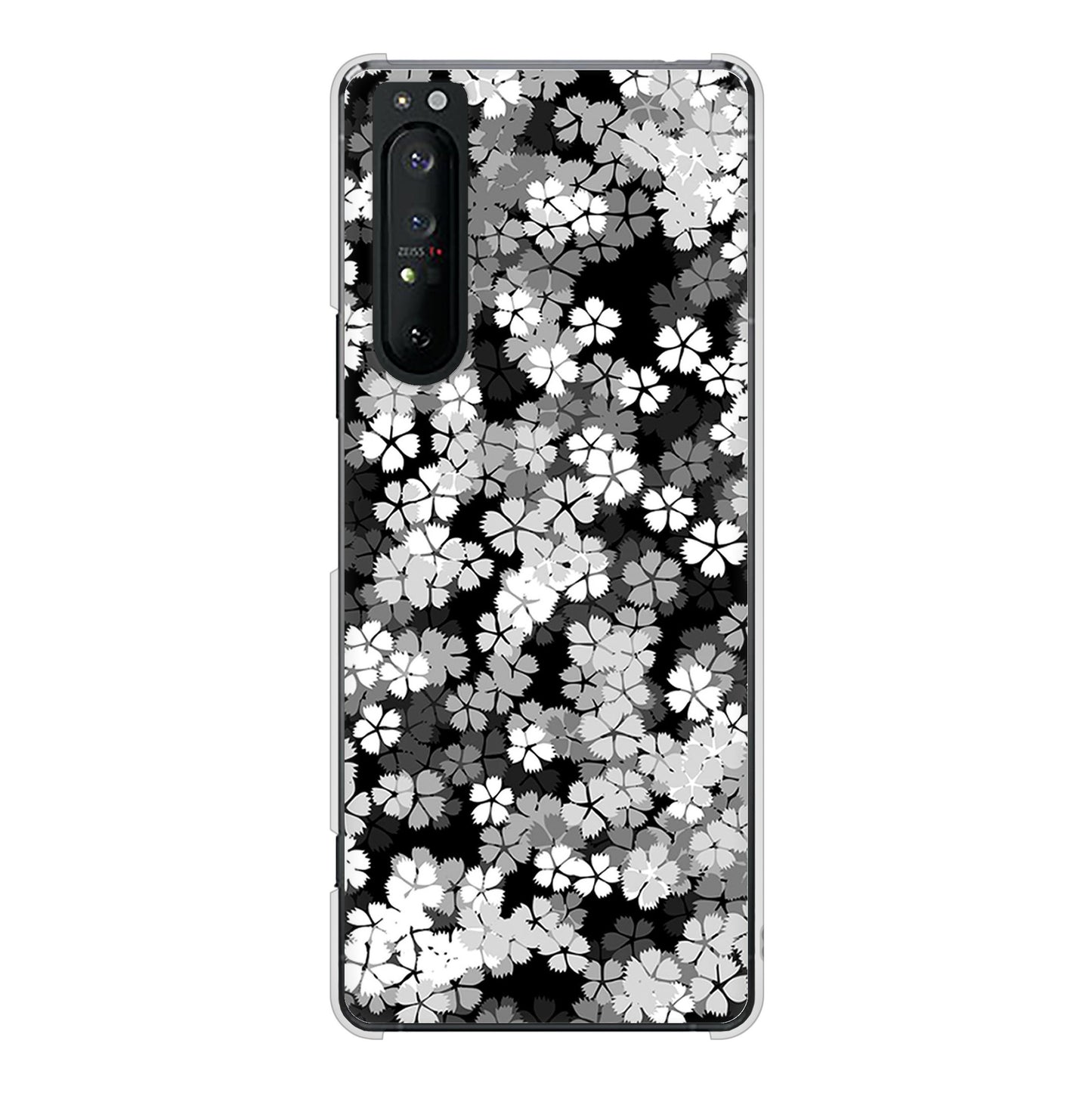 Xperia 1 II SO-51A docomo 1332 夜桜 ハードケース 背面印刷