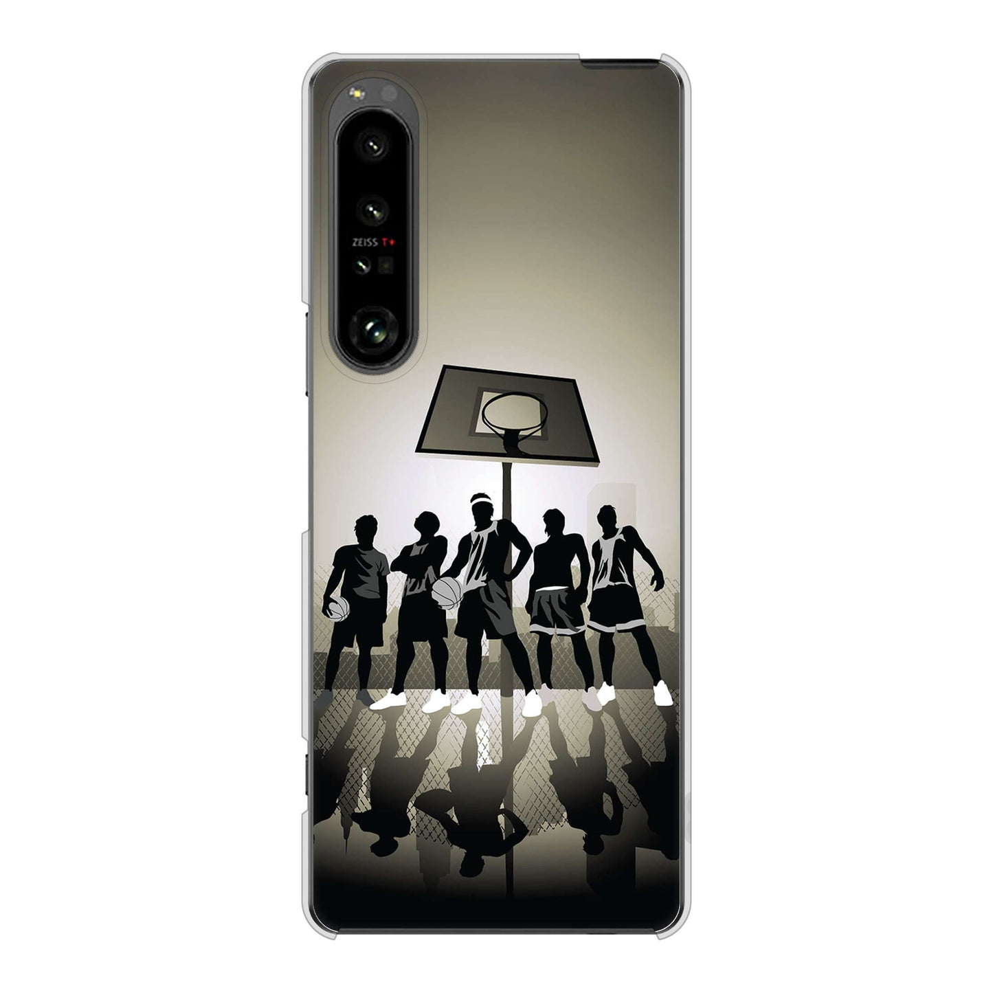 Xperia 1 V SO-51D docomo 高画質仕上げ 背面印刷 ハードケース 【389 クールバスケ】