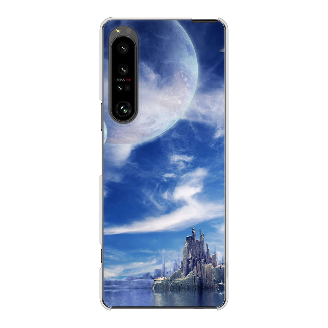 Xperia 1 V SO-51D docomo 1270 広がる宇宙 ハードケース 背面印刷