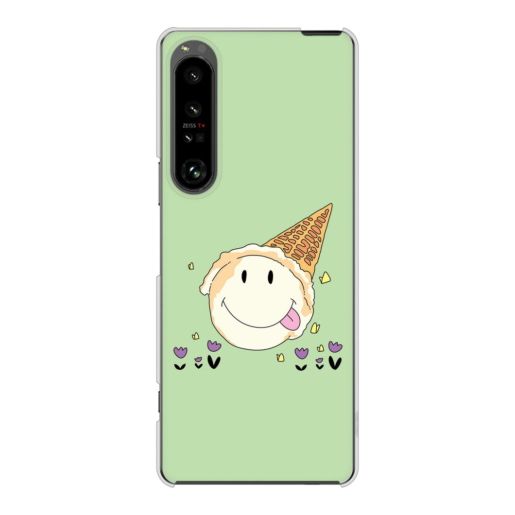 Xperia 1 V SO-51D docomo 高画質仕上げ 背面印刷 ハードケーススイーツイラスト