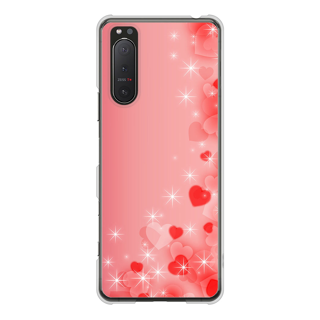 Xperia 5 II SO-52A docomo 003 ハート色の夢 ハードケース 背面印刷