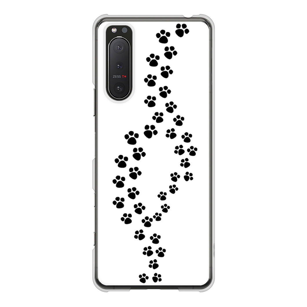 Xperia 5 II SO-52A docomo 066 あしあと ハードケース 背面印刷