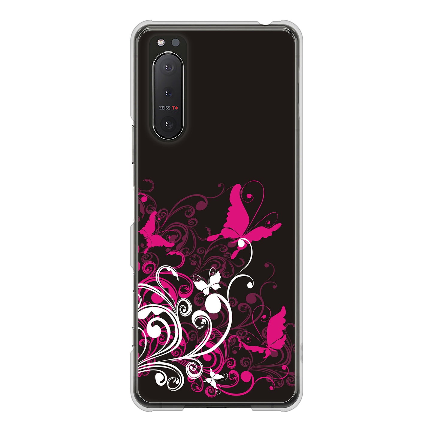 Xperia 5 II SO-52A docomo バタフライ ハードケース 背面印刷