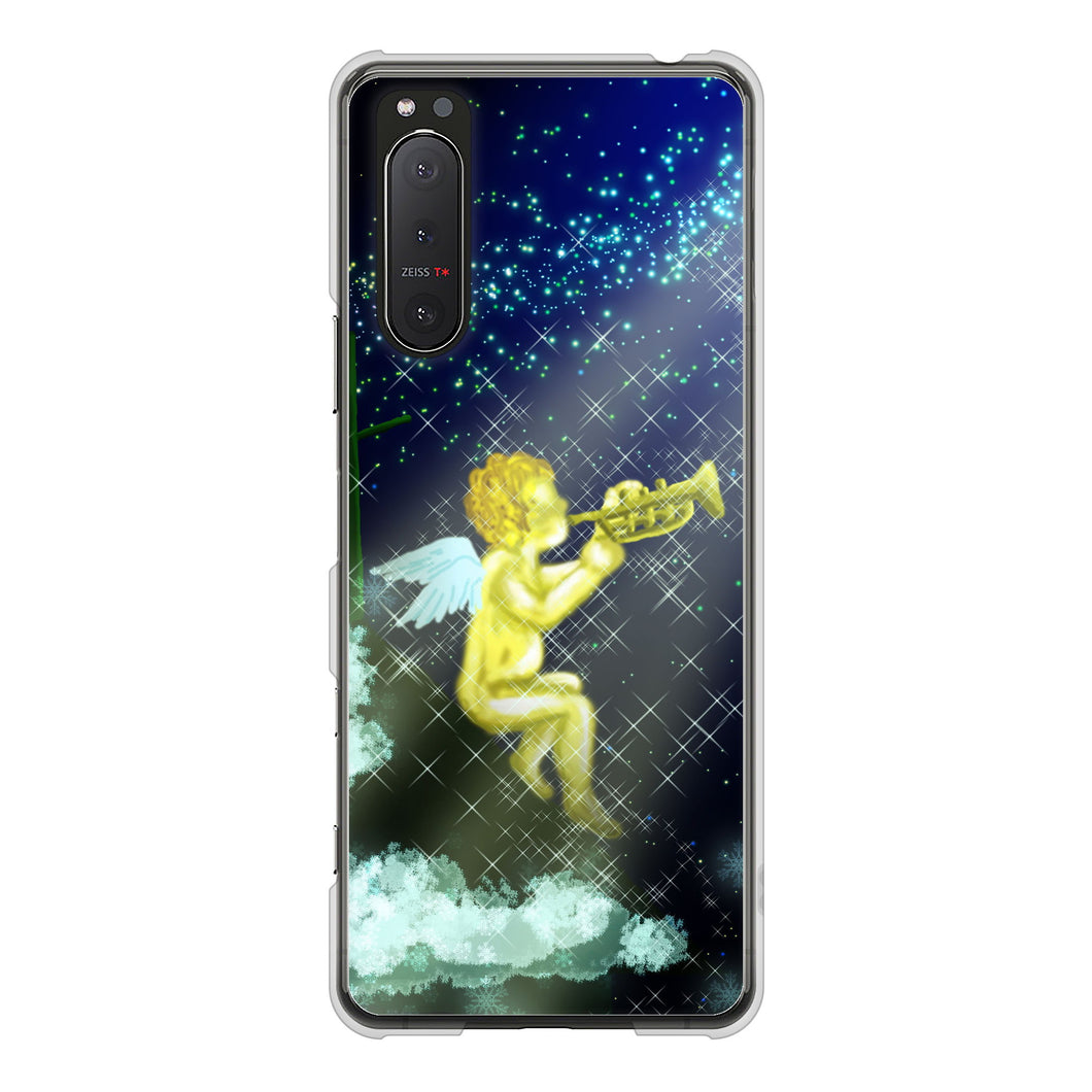 Xperia 5 II SO-52A docomo 1248 天使の演奏 ハードケース 背面印刷