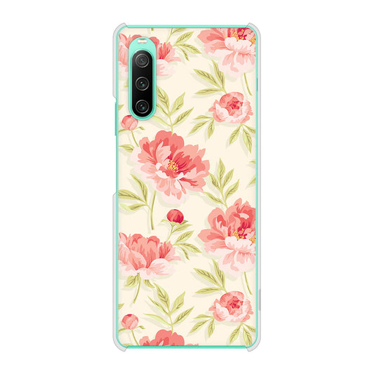 Xperia 10 IV SO-52C docomo 北欧の小花 ハードケース 背面印刷