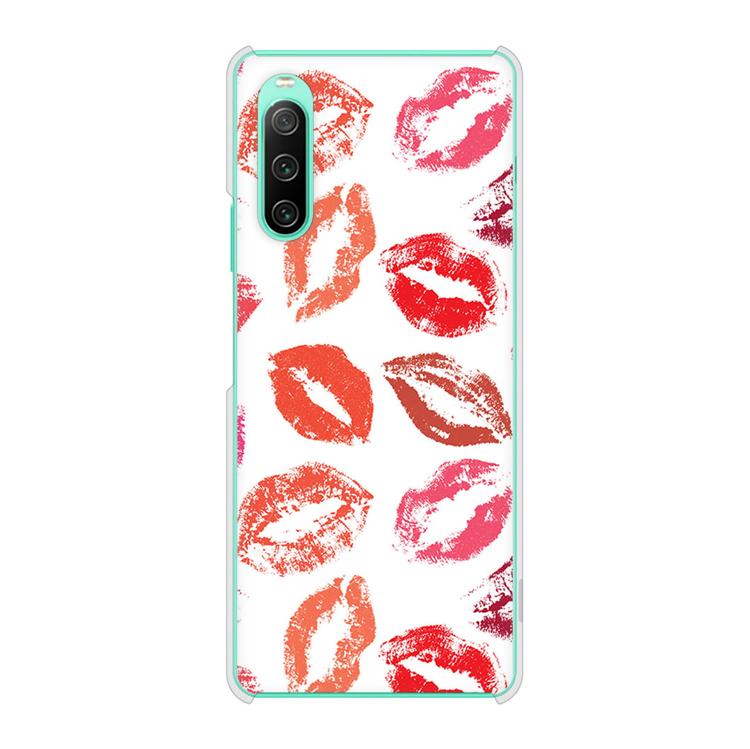 Xperia 10 IV SO-52C docomo 734 キスkissキス ハードケース 背面印刷