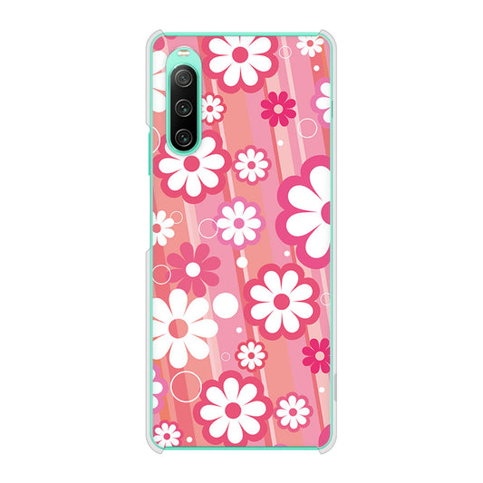 Xperia 10 IV SO-52C docomo 751 マーガレット（ピンク系） ハードケース 背面印刷