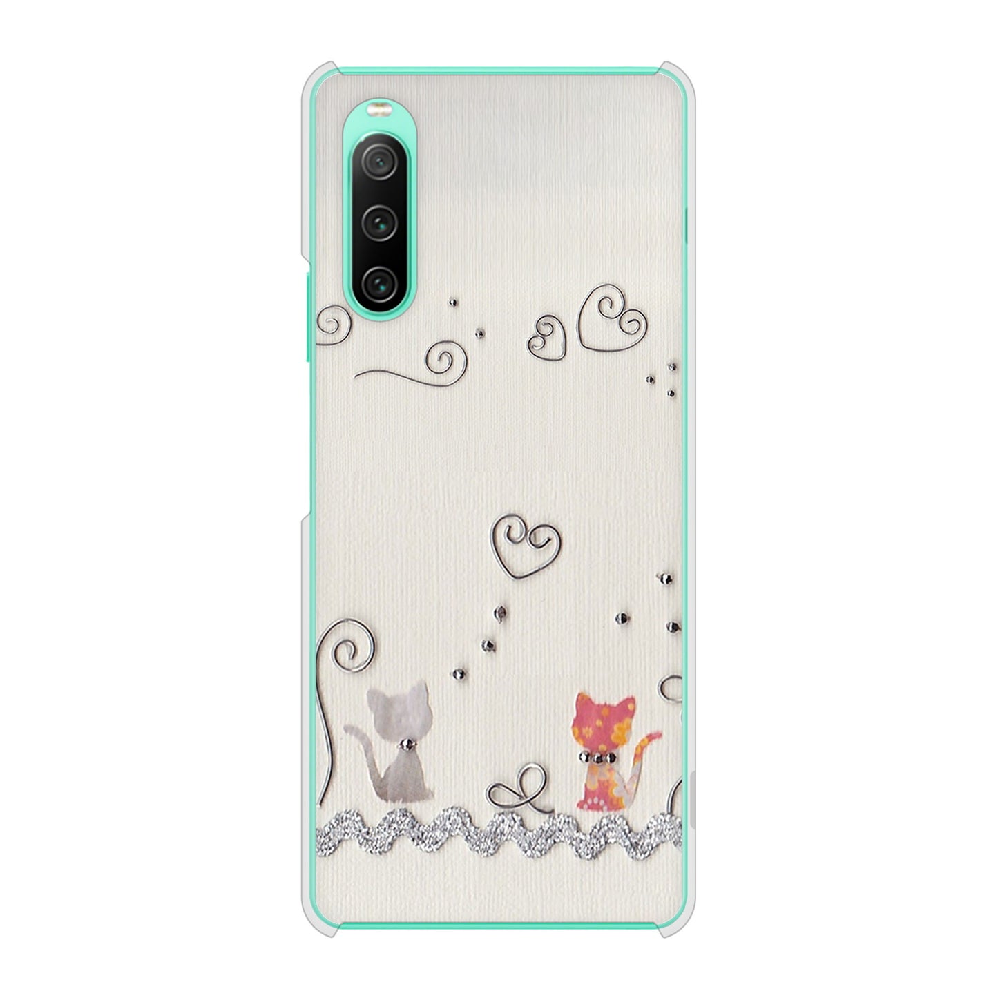 Xperia 10 IV SO-52C docomo クラフト写真ネコ ハードケース 背面印刷