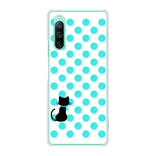 Xperia 10 IV SO-52C docomo ネコとシンプルミルキー ハードケース 背面印刷