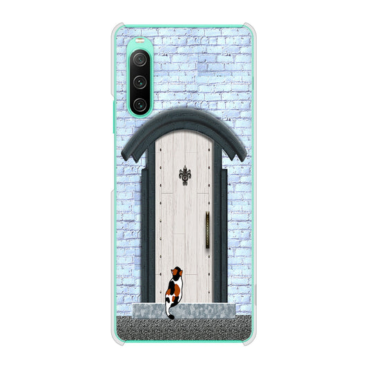 Xperia 10 IV SO-52C docomo 猫とドア ハードケース 背面印刷