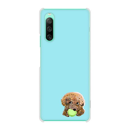 Xperia 10 IV SO-52C docomo トイプードル＆ボール ハードケース 背面印刷
