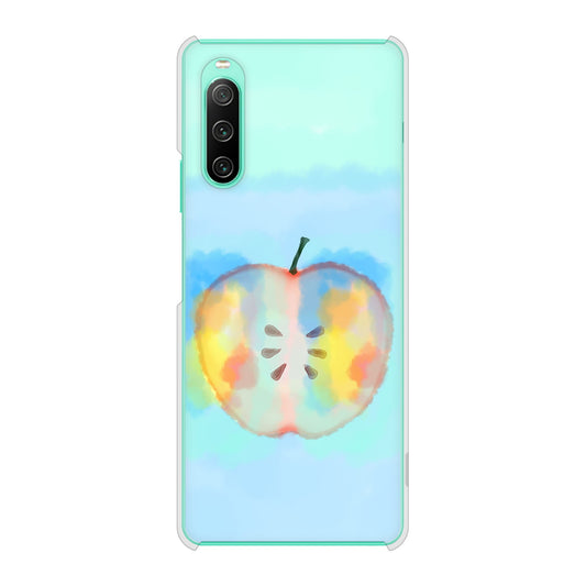 Xperia 10 IV SO-52C docomo YJ181 りんご 水彩181 ハードケース 背面印刷