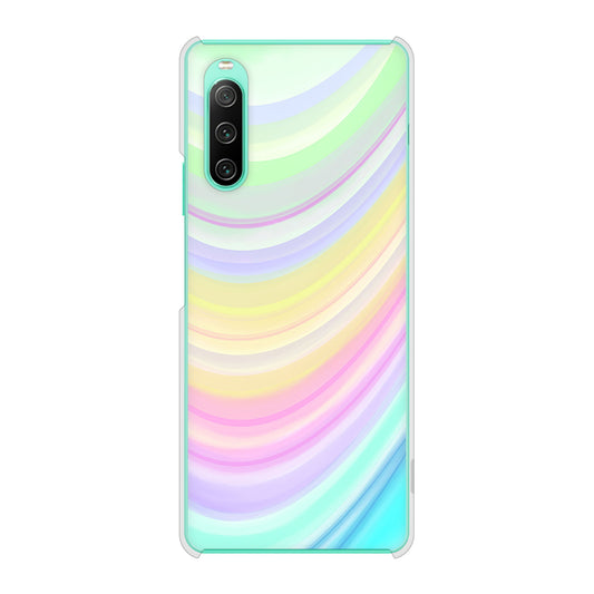Xperia 10 IV SO-52C docomo レインボー ハードケース 背面印刷