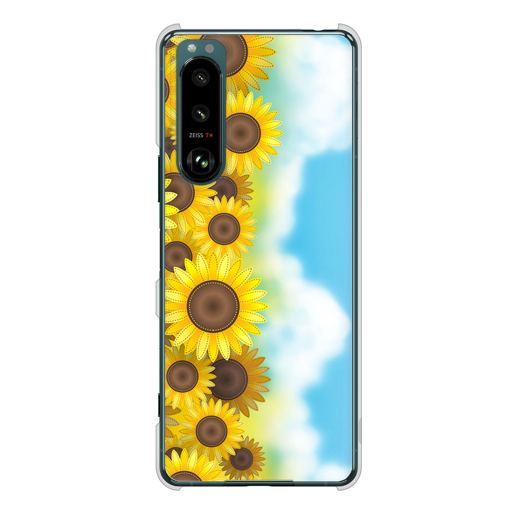 Xperia 5 III SO-53B docomo 148 ひまわり畑 ハードケース 背面印刷