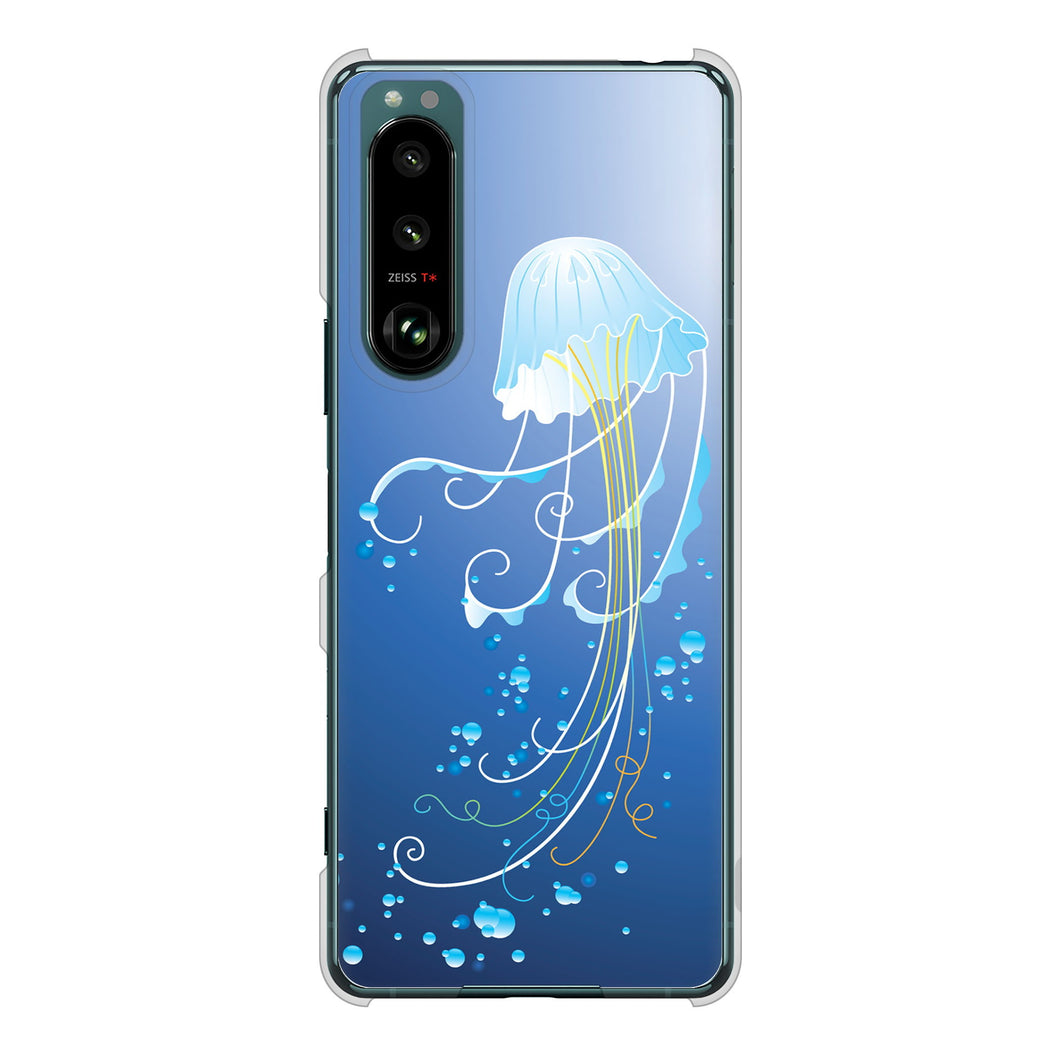 Xperia 5 III SO-53B docomo 362 ジェリーフィシュ ハードケース 背面印刷
