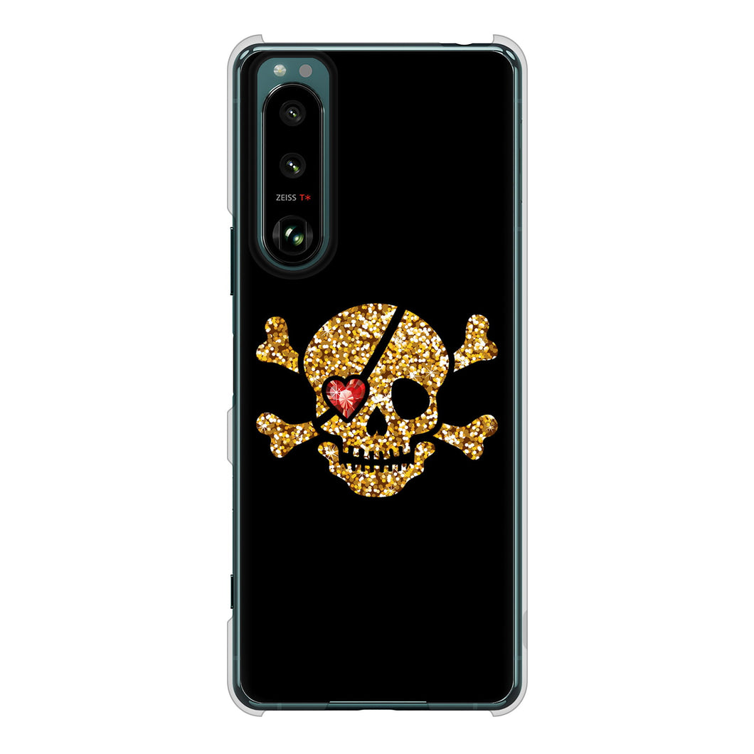 Xperia 5 III SO-53B docomo 1082 海賊ドクロ ハードケース 背面印刷