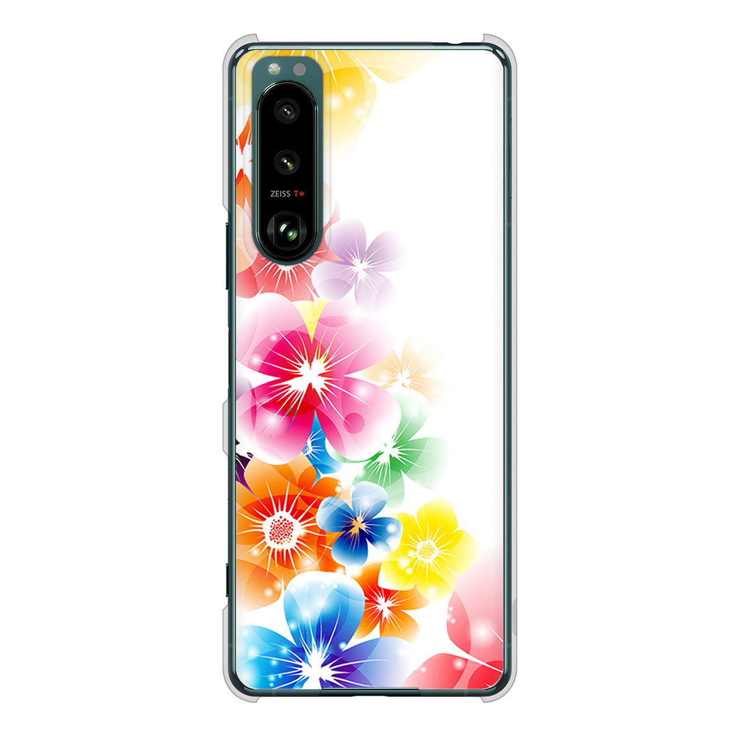 Xperia 5 III SO-53B docomo 1209 光と花 ハードケース 背面印刷