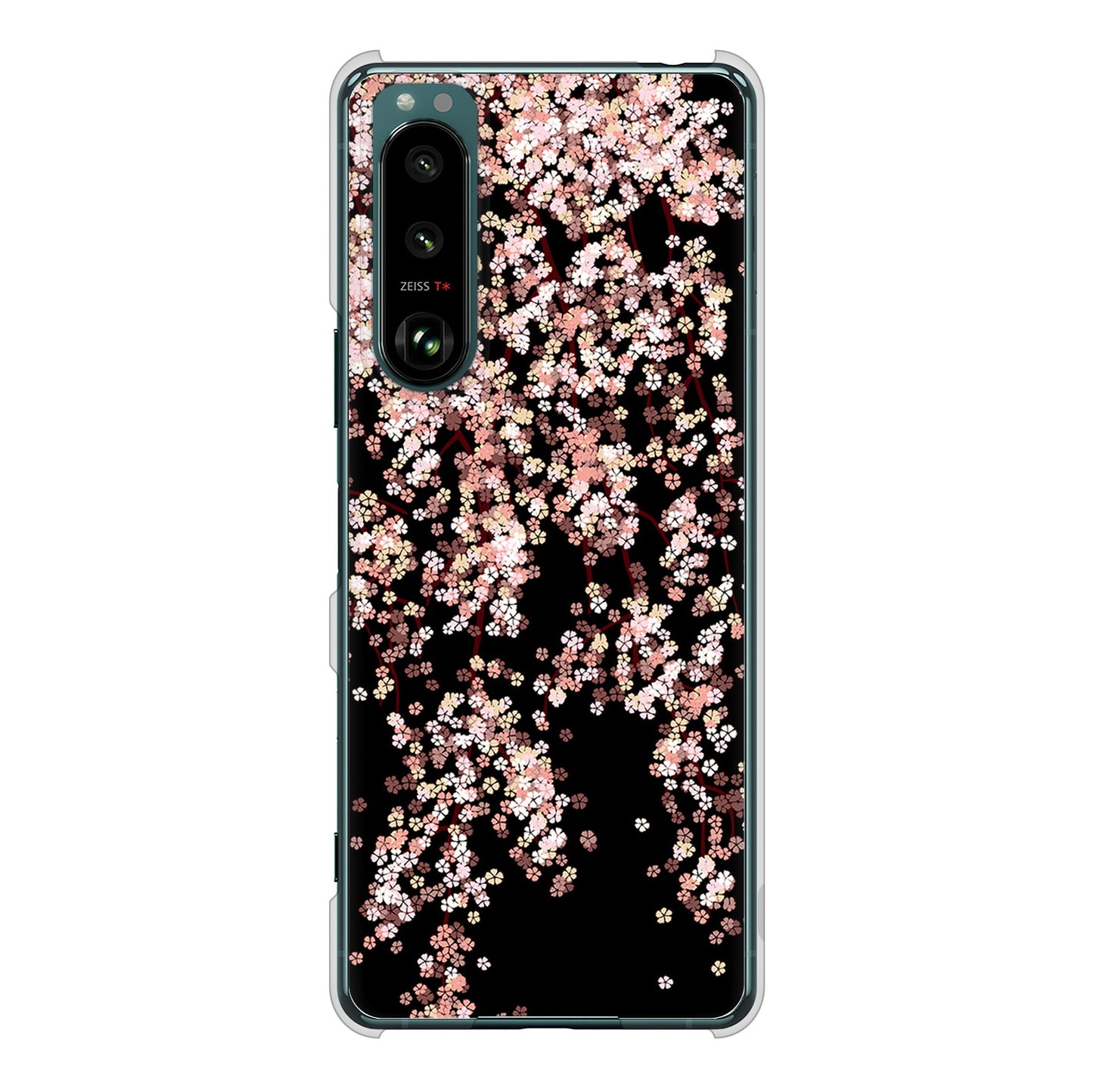 Xperia 5 III SO-53B docomo 1244 しだれ桜 ハードケース 背面印刷