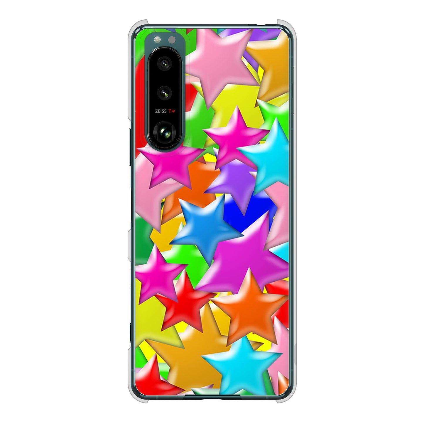 Xperia 5 III SO-53B docomo 1293 ランダムスター ハードケース 背面印刷