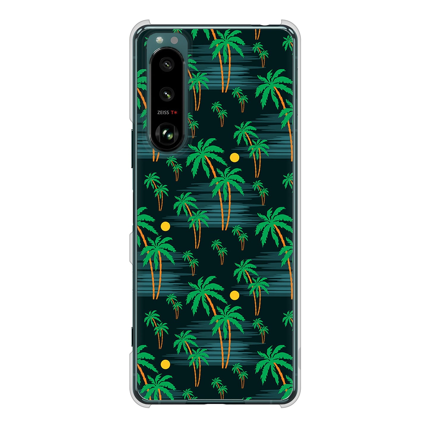 Xperia 5 III SO-53B docomo 1315 月夜とヤシ ハードケース 背面印刷