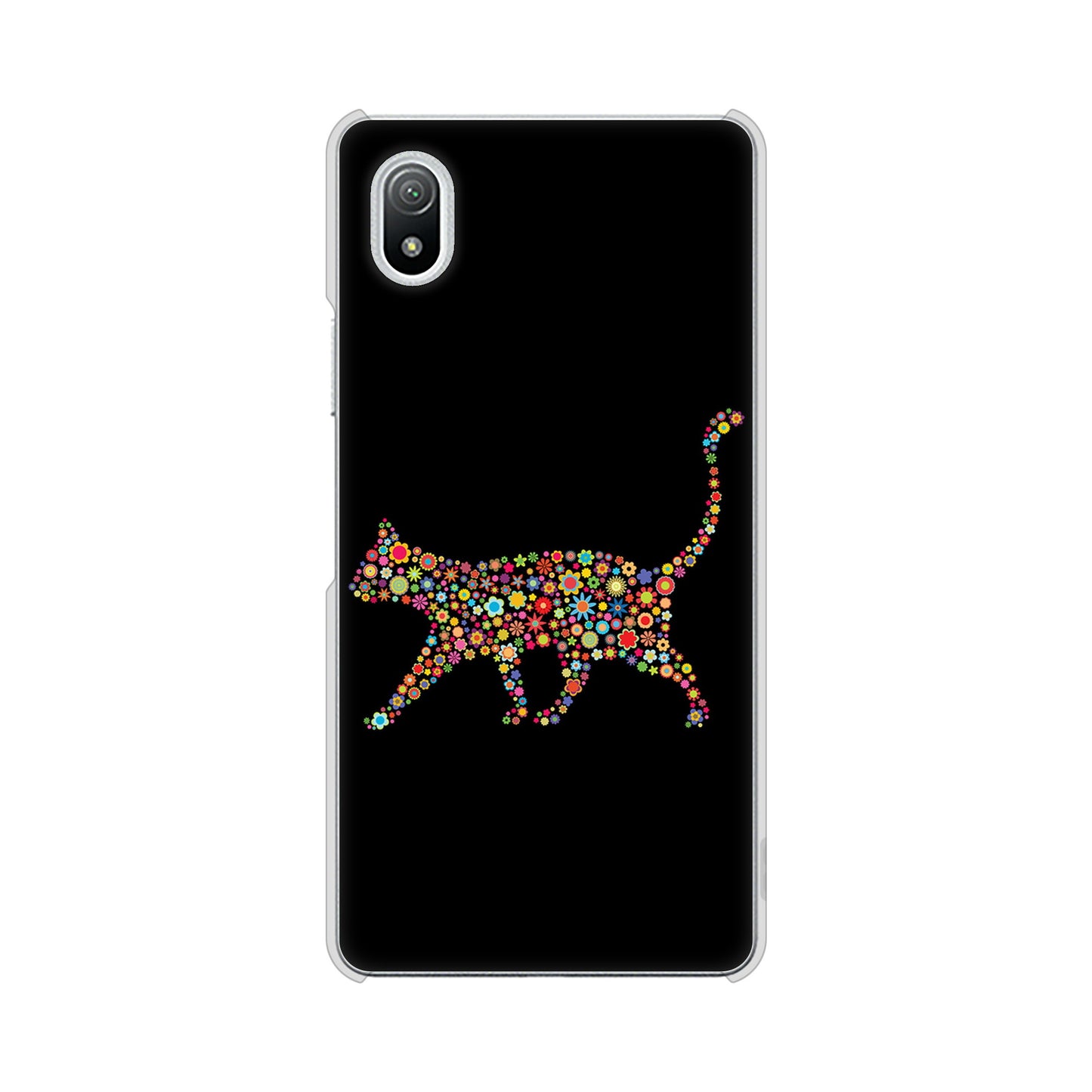 Xperia Ace III SO-53C docomo 406 カラフルキャット ハードケース 背面印刷