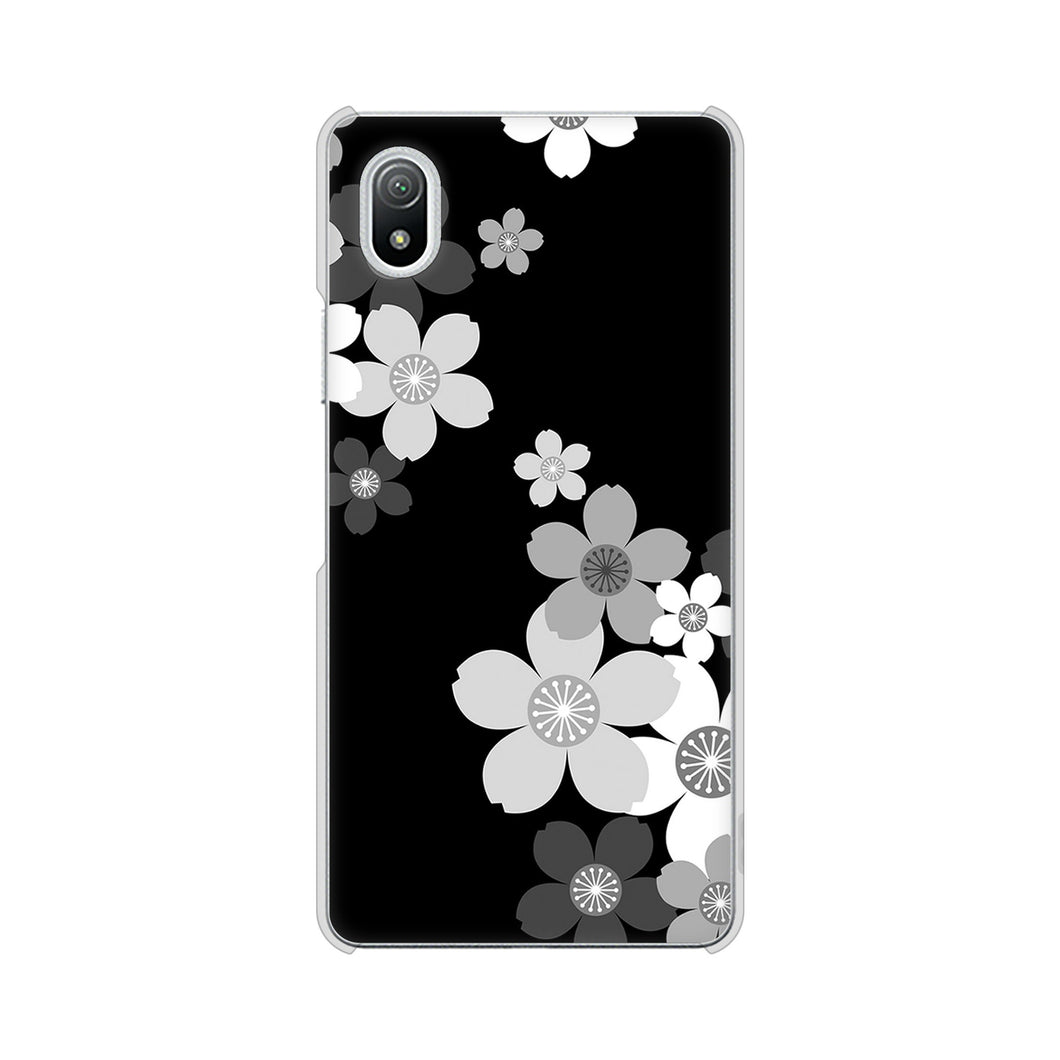 Xperia Ace III SO-53C docomo 1334 桜のフレーム ハードケース 背面印刷