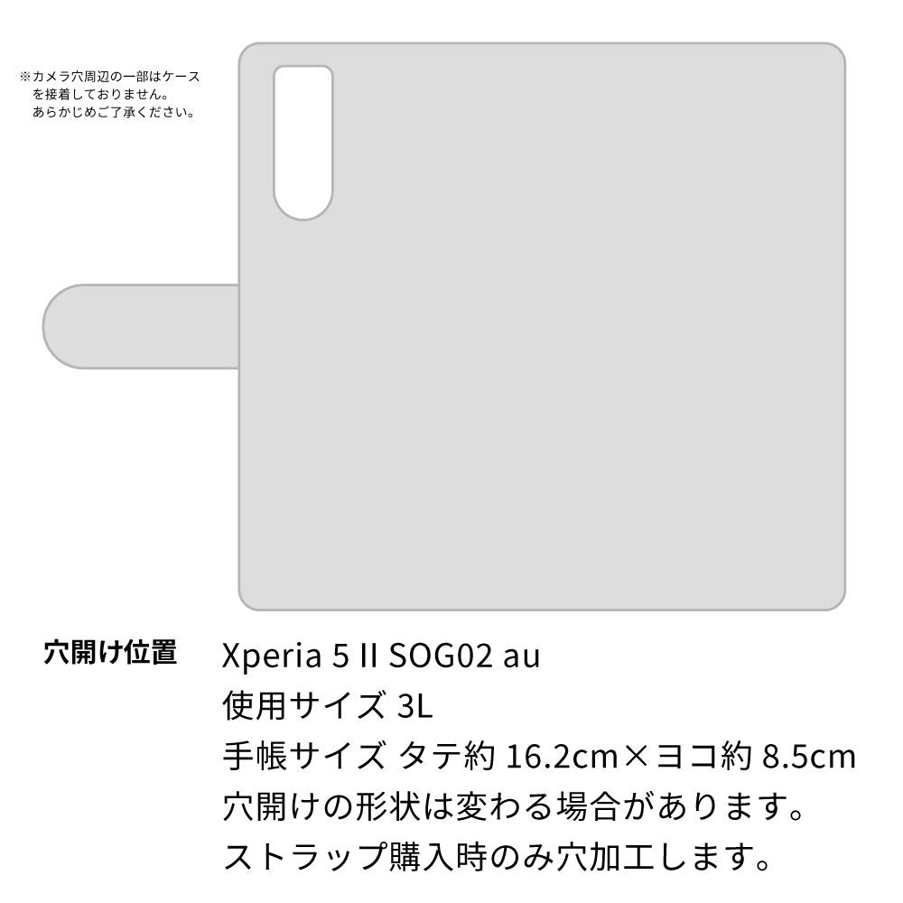Xperia 5 II SOG02 au スマホケース 手帳型 イタリアンレザー KOALA 本革 ベルト付き 耐衝撃