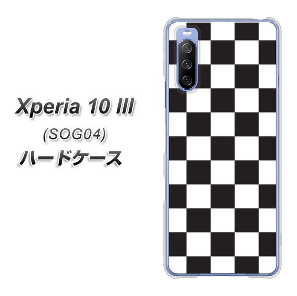 Xperia 10 III SOG04 au 151 フラッグチェック ハードケース 背面印刷