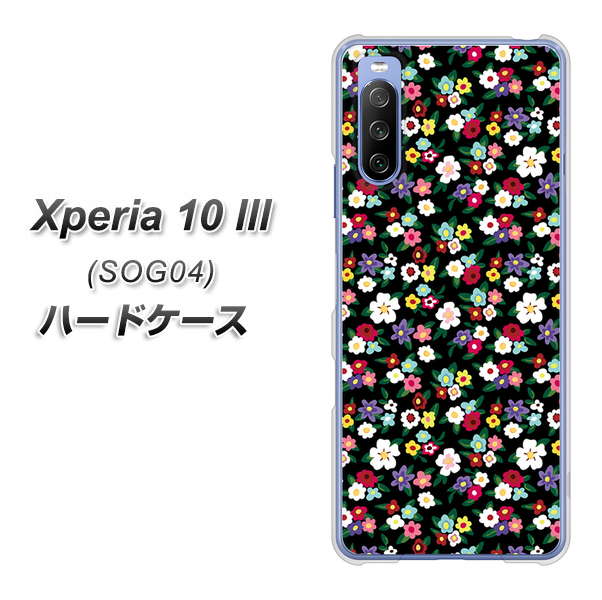 Xperia 10 III SOG04 au 778 マイクロリバティプリントBK ハードケース 背面印刷