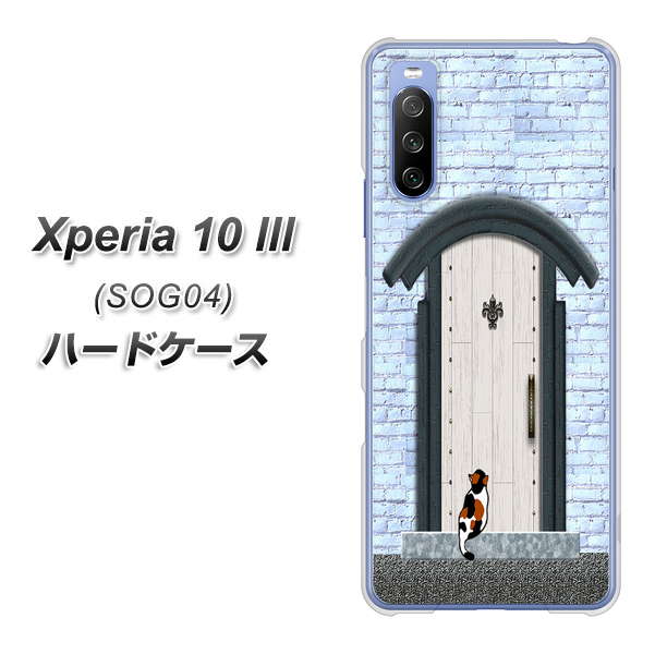 Xperia 10 III SOG04 au YA951 石ドア01 ハードケース 背面印刷