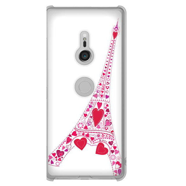 Xperia XZ3 SOV39 au LOVE フランス ハードケース 背面印刷