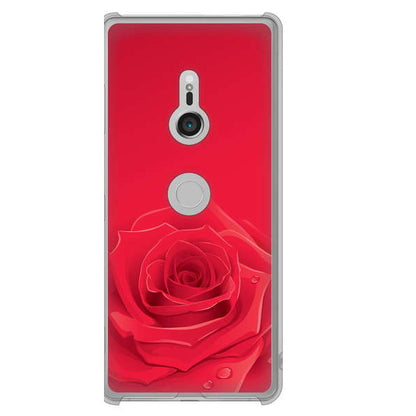Xperia XZ3 SOV39 au バラ ハードケース 背面印刷
