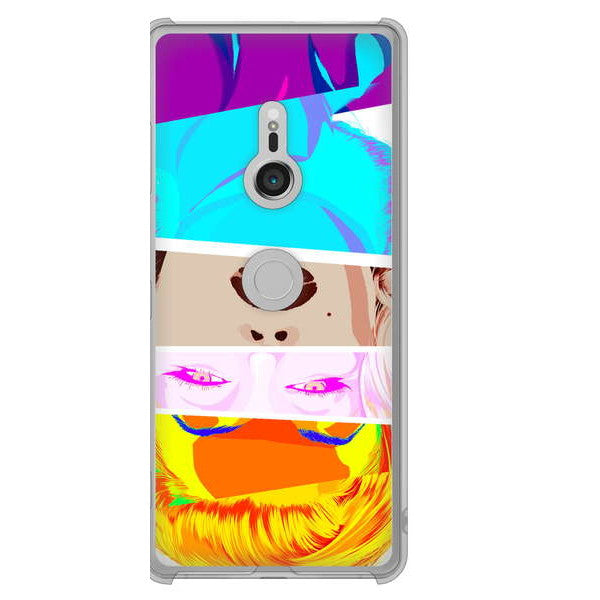 Xperia XZ3 SOV39 au マリリンモンローデザイン ハードケース 背面印刷